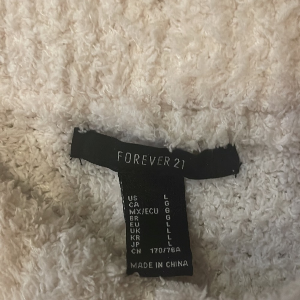 Furry White Joggers. - Picture 2 of 3